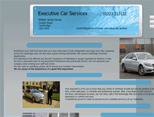 Tablet Screenshot of executivecarservicescambridge.co.uk